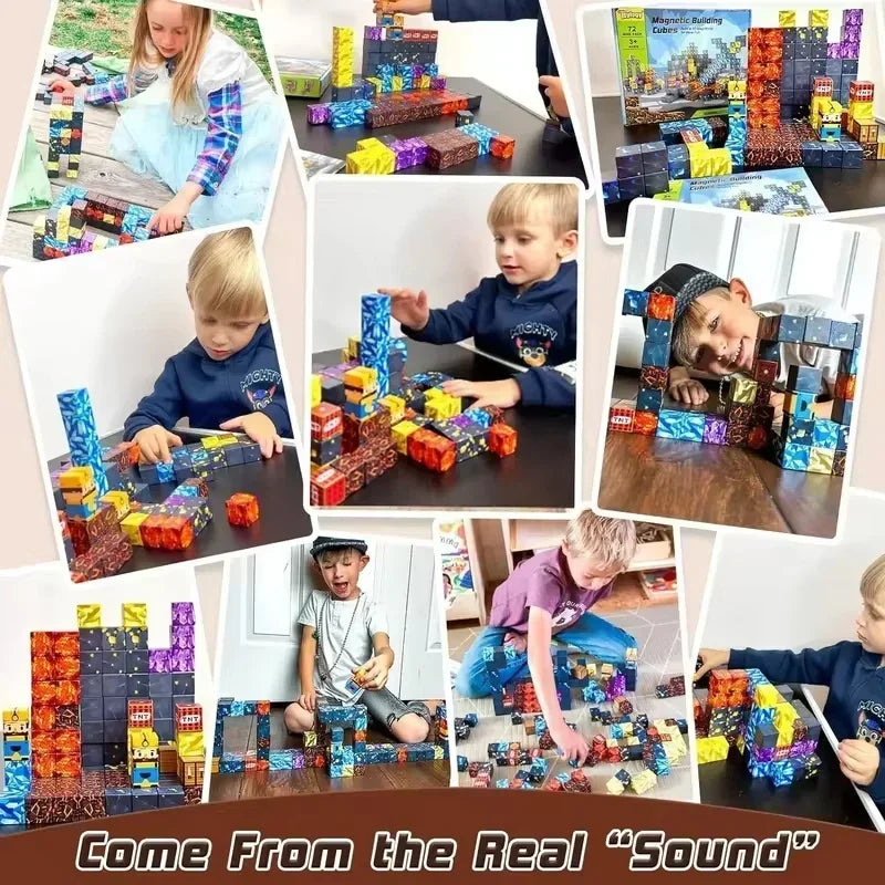 Blocos de Montagem Magnéticos Minecraft